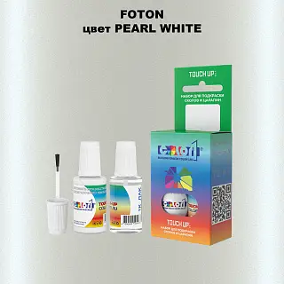 Краска для сколов во флаконе с кисточкой FOTON, цвет PEARL WHITE