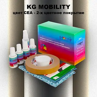 Ремкомплект для ремонта глубоких сколов и царапин KG MOBILITY, цвет CEA - 2-х цветное покрытие