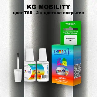 Краска для сколов во флаконе с кисточкой KG MOBILITY, цвет TSE - 2-х цветное покрытие