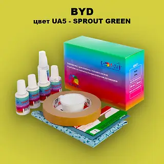 Ремкомплект для ремонта глубоких сколов и царапин BYD, цвет UA5 - SPROUT GREEN