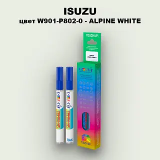 Маркер с краской ISUZU, цвет W901-P802-0 - ALPINE WHITE