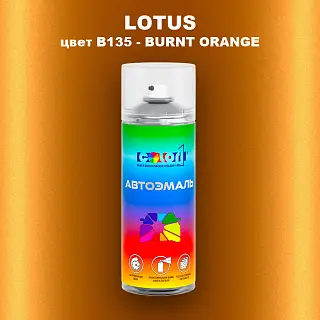 Аэрозольная краска LOTUS, цвет B135 - BURNT ORANGE