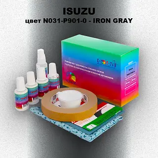 Ремкомплект для ремонта глубоких сколов и царапин ISUZU, цвет N031-P901-0 - IRON GRAY