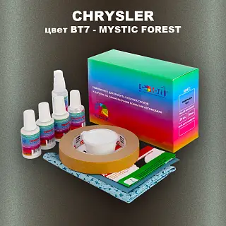 Ремкомплект для ремонта глубоких сколов и царапин CHRYSLER, цвет BT7 - MYSTIC FOREST