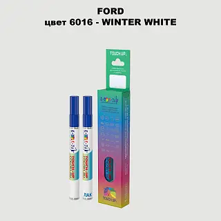 Маркер с краской FORD, цвет 6016 - WINTER WHITE