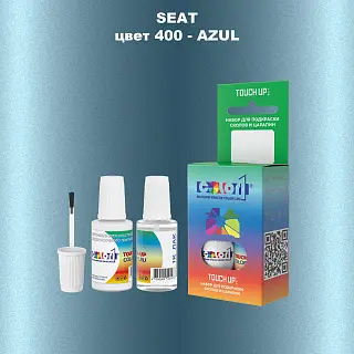 Краска для сколов во флаконе с кисточкой SEAT, цвет 400 - AZUL