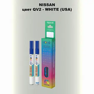 Маркер с краской NISSAN, цвет QV2 - WHITE (USA)