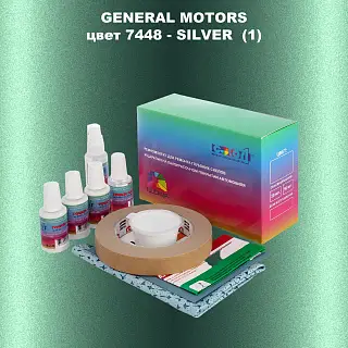 Ремкомплект для ремонта глубоких сколов и царапин GM, цвет 7448 - SILVER(1)