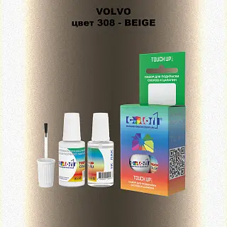 Краска для сколов во флаконе с кисточкой VOLVO, цвет 308 - BEIGE