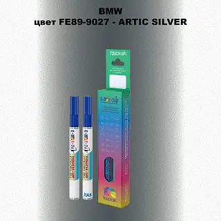 Маркер с краской BMW, цвет FE89-9027 - ARTIC SILVER