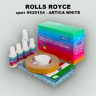Ремкомплект для ремонта глубоких сколов и царапин ROLLS ROYCE, цвет 9520154 - ARTICA WHITE