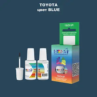 Краска для сколов во флаконе с кисточкой TOYOTA, цвет - BLUE