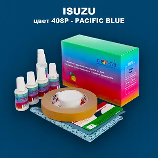 Ремкомплект для ремонта глубоких сколов и царапин ISUZU, цвет 408P - PACIFIC BLUE