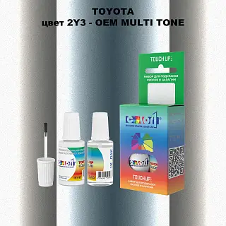 Краска для сколов во флаконе с кисточкой TOYOTA, цвет 2Y3 - 2-х цветное покрытие