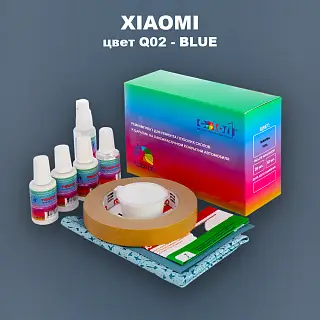 Ремкомплект для ремонта глубоких сколов и царапин XIAOMI, цвет Q02 - BLUE