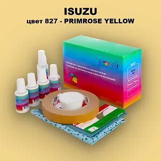 Ремкомплект для ремонта глубоких сколов и царапин ISUZU, цвет 827 - PRIMROSE YELLOW