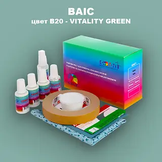 Ремкомплект для ремонта глубоких сколов и царапин BAIC, цвет B20 - VITALITY GREEN