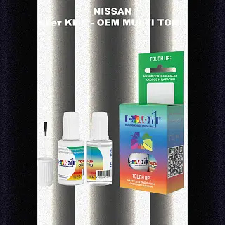 Краска для сколов во флаконе с кисточкой NISSAN, цвет KMC - 2-х цветное покрытие