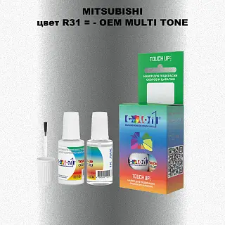 Краска для сколов во флаконе с кисточкой MITSUBISHI, цвет R31 - 2-х цветное покрытие