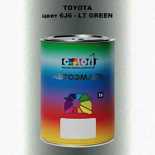 Автомобильная краска TOYOTA, цвет 6J6 - LT GREEN