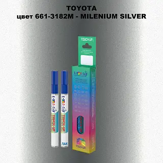 Карандаш-маркер с краской TOYOTA, цвет 661-3182M - MILENIUM SILVER