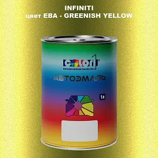 Автомобильная краска INFINITI, цвет EBA - GREENISH YELLOW