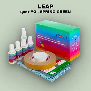 Ремкомплект для ремонта глубоких сколов и царапин LEAP, цвет YO - SPRING GREEN
