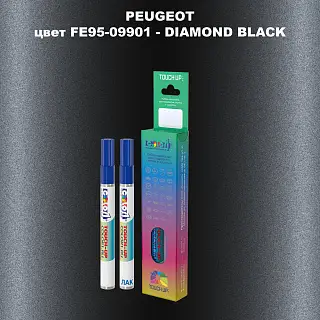 Карандаш-маркер с краской PEUGEOT, цвет FE95-09901 - DIAMOND BLACK
