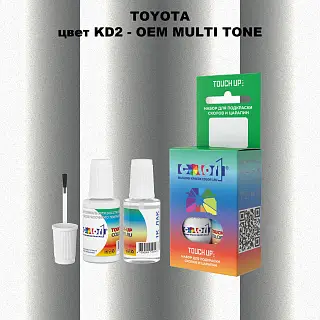 Краска для сколов во флаконе с кисточкой TOYOTA, цвет KD2 - 2-х цветное покрытие