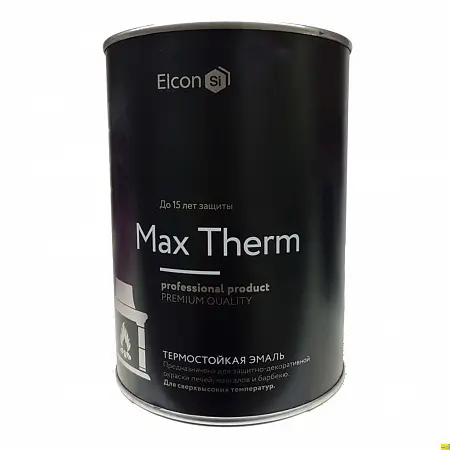 Термостойкая антикоррозийная эмаль ELCON, до 1200°С, 0,8кг
