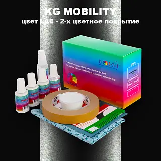Ремкомплект для ремонта глубоких сколов и царапин KG MOBILITY, цвет LAE - 2-х цветное покрытие
