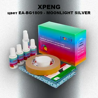 Ремкомплект для ремонта глубоких сколов и царапин XPENG, цвет EA-BG1809 - MOONLIGHT SILVER