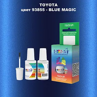 Краска для сколов во флаконе с кисточкой TOYOTA, цвет 93855 - BLUE MAGIC