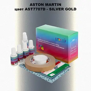 Ремкомплект для ремонта глубоких сколов и царапин ASTON MARTIN, цвет AST7707D - SILVER GOLD