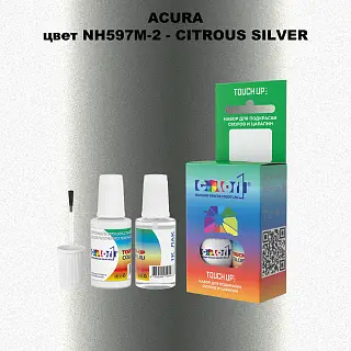 Краска для сколов во флаконе с кисточкой ACURA, цвет NH597M-2 - CITROUS SILVER