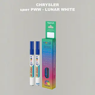 Маркер с краской CHRYSLER, цвет PWW - LUNAR WHITE