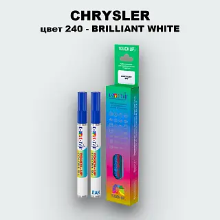 Маркер с краской CHRYSLER, цвет 240 - BRILLIANT WHITE