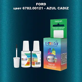 Краска для сколов во флаконе с кисточкой FORD, цвет 6782.00121 - AZUL CADIZ