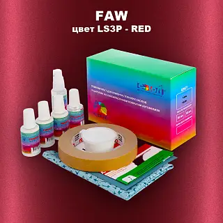 Ремкомплект для ремонта глубоких сколов и царапин  FAW, цвет  LS3P - RED