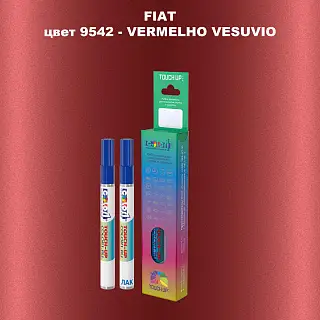 Маркер с краской FIAT, цвет 9542 - VERMELHO VESUVIO