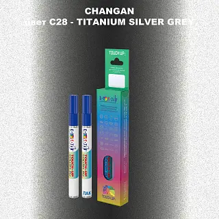 Маркер с краской CHANGAN, цвет C28 - TITANIUM SILVER GREY