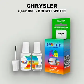 Краска для сколов во флаконе с кисточкой CHRYSLER, цвет 850 - BRIGHT WHITE