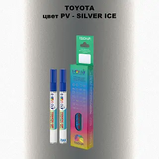 Карандаш-маркер с краской TOYOTA, цвет PV - SILVER ICE
