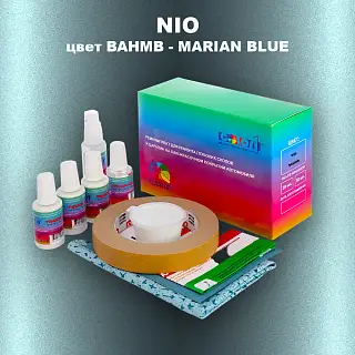 Ремкомплект для ремонта глубоких сколов и царапин NIO, цвет BAHMB - MARIAN BLUE