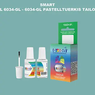 Краска для сколов во флаконе с кисточкой SMART, цвет RAL 6034-GL - 6034-GL PASTELLTUERKIS TAILOR MADE