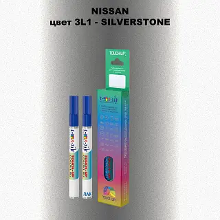 Карандаш-маркер с краской NISSAN, цвет 3L1 - SILVERSTONE
