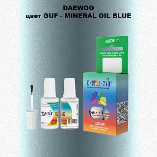 Краска для сколов во флаконе с кисточкой DAEWOO, цвет GUF - MINERAL OIL BLUE
