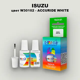 Краска для сколов во флаконе с кисточкой ISUZU, цвет W30102 - ACCURIDE WHITE