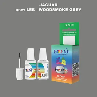 Краска для сколов во флаконе с кисточкой JAGUAR, цвет LEB - WOODSMOKE GREY
