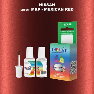 Краска для сколов во флаконе с кисточкой NISSAN, цвет MRP - MEXICAN RED